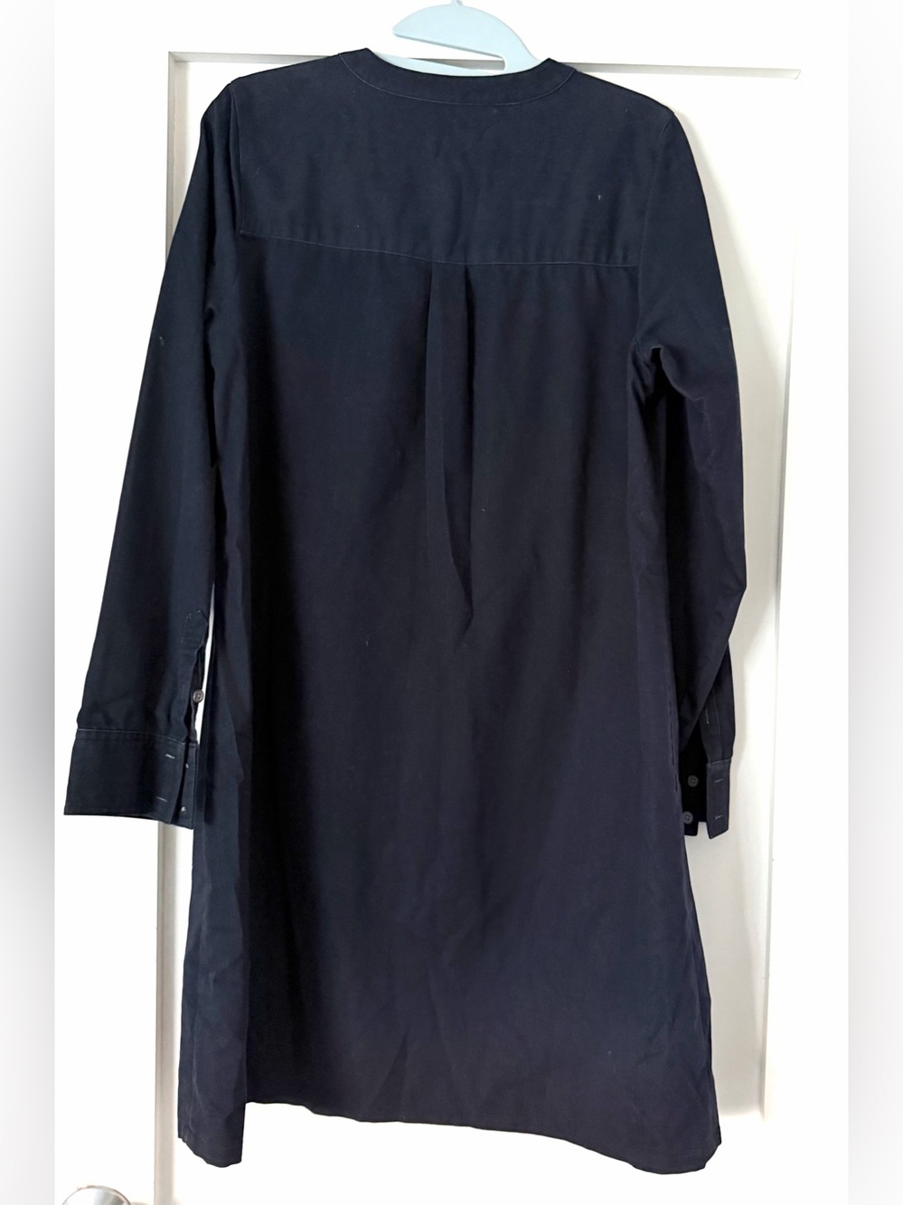 J.Jill Banded Collar Denim Shirtdress - Picture 3 of 5